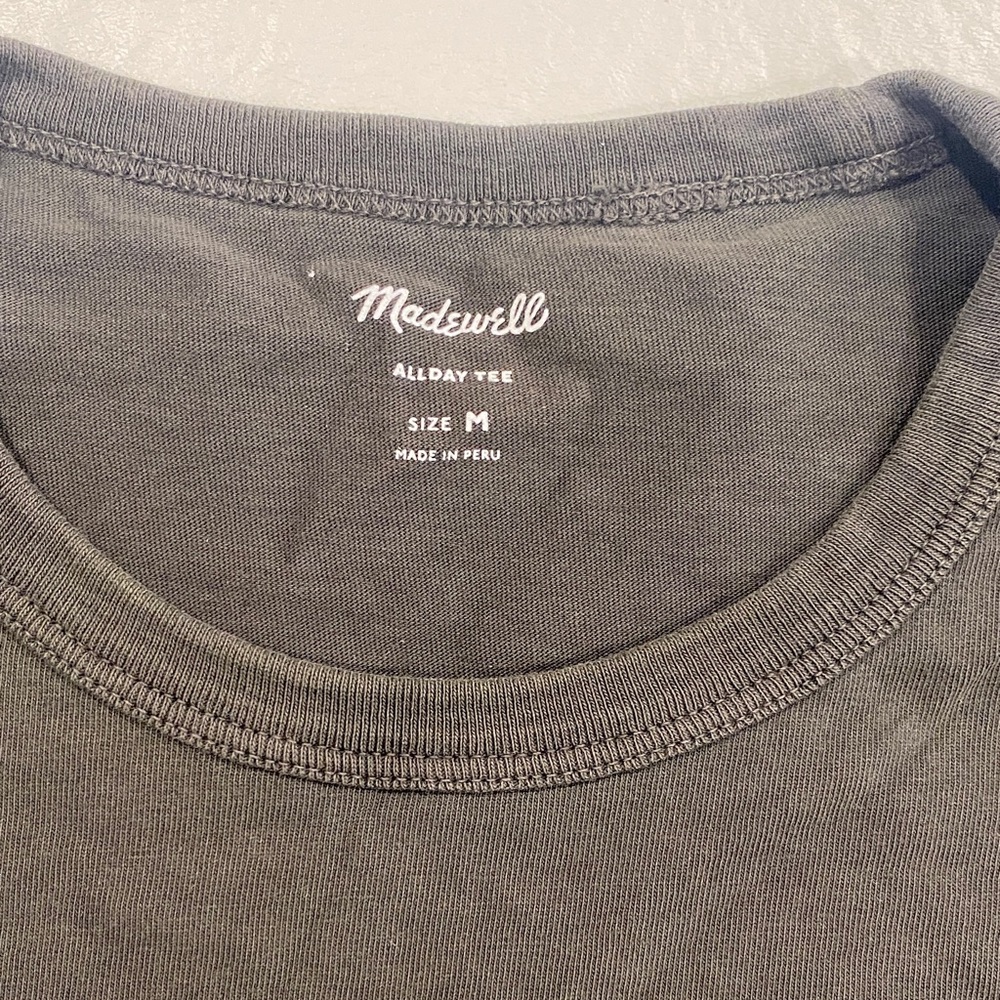 Madewell Allday Tee in Charcoal